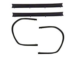 Lower Door Mounted Weatherstrip Seals; Front and Rear (11-16 F-250 Super Duty SuperCab)