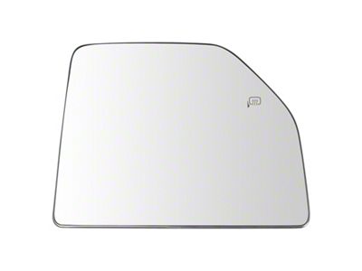 Lower and Upper Towing Mirror Glass; Passenger Side (17-22 F-250 Super Duty)