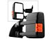 Manual Extendable Towing Mirror with LED Turn Signal; Driver Side (11-14 F-250 Super Duty)