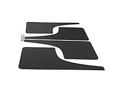 Mud Flaps; Front and Rear; Matte Black Vinyl (17-24 F-250 Super Duty)