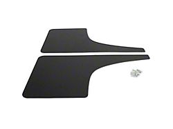 Mud Flaps; Front; Carbon Flash Metallic Vinyl (17-24 F-250 Super Duty)