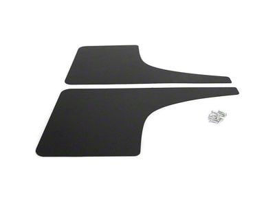 Mud Flaps; Front; Satin Black Vinyl (11-16 F-250 Super Duty)