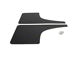 Mud Flaps; Rear; Satin Black Vinyl (11-16 F-250 Super Duty)