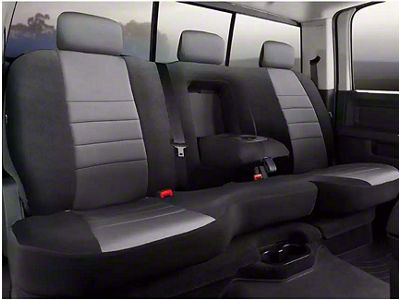 Neo Series Rear Seat Cover; Gray (11-16 F-250 Super Duty SuperCab, SuperCrew)