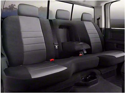 Fia Neo Series Rear Seat Cover; Gray (17-24 F-250 Super Duty SuperCrew)