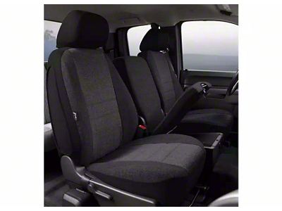 OE Series Front Seat Covers; Charcoal (11-16 F-250 Super Duty w/ Bench Seat)