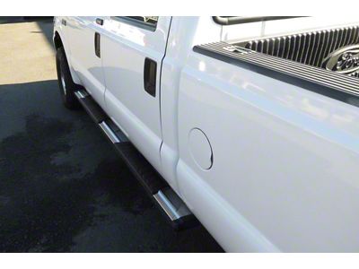 OE Style Running Boards; Polished (11-16 F-250 Super Duty SuperCrew)