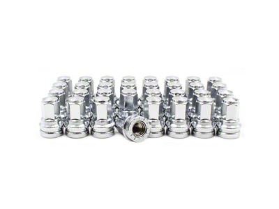 OEM Factory Style Chrome Lug Nut Kit; M14 x 1.5; Set of 32 (17-25 F-250 Super Duty)