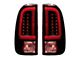 OLED Tail Lights; Black Housing; Dark Red Smoked Lens (11-16 F-250 Super Duty)