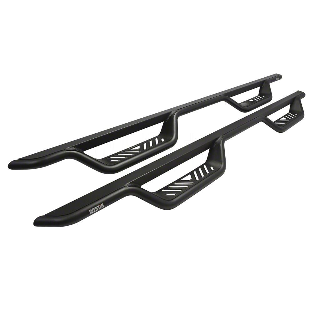 Westin F-250 Super Duty Outlaw Drop Nerf Side Step Bars; Textured Black ...