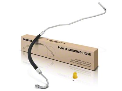 Power Steering Pressure Line Hose Assembly; Hydroboost to Gear (11-16 6.7L Powerstroke F-250 Super Duty w/ Hydroboost & 4-Bolt Valve Housing; 15-16 6.2L F-250 Super Duty w/ Hydroboost & 4-Bolt Valve Housing)