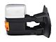 Powered Heated Towing Mirrors with Amber LED Turn Signals; Chrome (11-16 F-250 Super Duty)