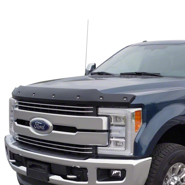 F-250 Super Duty Premium Bolt-on Look Hood Deflector; Smooth (17-22 F 