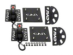 RAD Deal Auto-Retracting Bed Straps; Black Out (17-24 F-250 Super Duty)