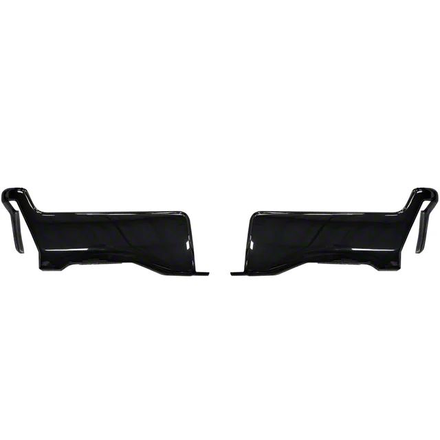 F-250 Super Duty Rear Bumper Covers; Gloss Black (23-25 F-250 Super ...