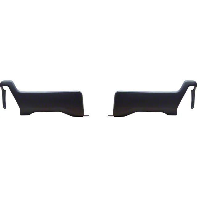 F-250 Super Duty Rear Bumper Covers; Matte Black (23-24 F-250 Super ...