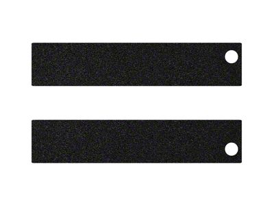 Rear Door Sills Accent Trim; Black (11-16 F-250 Super Duty SuperCab, SuperCrew)