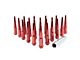 Red Spike Lug Nut Kit; 14mm x 1.5; Set of 32 (11-24 F-250 Super Duty)