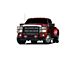 Rugged Heavy Duty Grille Guard with 5.30-Inch Red Round Flood LED Lights; Black (11-16 F-250 Super Duty)