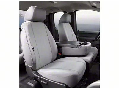 Seat Protector Series Front Seat Covers; Gray (17-24 F-250 Super Duty w/ Bench Seat)