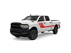 Speed Side Stripes; Red (11-24 F-250 Super Duty)