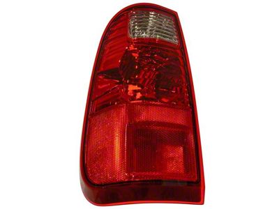 Tail Light; Chrome Housing; Red/Clear Lens; Driver Side (11-16 F-250 Super Duty)