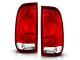 Tail Lights; Chrome Housing; Red/Clear Lens (99-07 F-250 Super Duty)