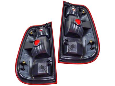 Tail Lights; Chrome Housing; Red Lens (11-16 F-250 Super Duty)