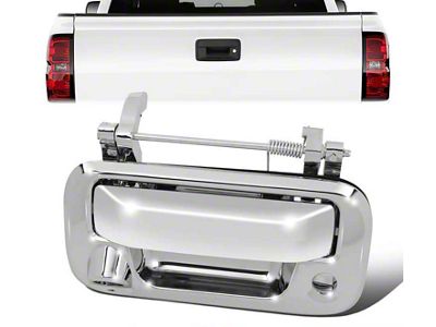 Tailgate Handle with Keyhole and Backup Camera Opening; Chrome (11-16 F-250 Super Duty)