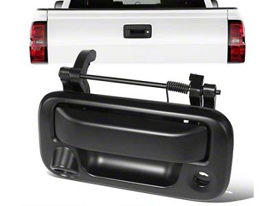 Tailgate Handle with Keyhole Opening; Primered Black (11-16 F-250 Super Duty)