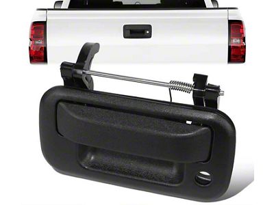 Tailgate Handle with Keyhole Opening; Textured Black (11-16 F-250 Super Duty)