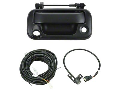 Tailgate Handle with Backup Camera; Paint to Match Black (11-15 F-250 Super Duty)