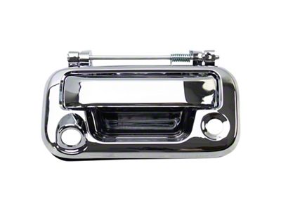 Tailgate Handle with Keyhole and Backup Camera Opening; Chrome (11-16 F-250 Super Duty)