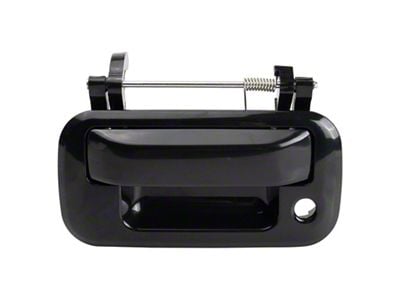 Tailgate Handle with Keyhole Opening; Paint to Match Black (11-16 F-250 Super Duty)