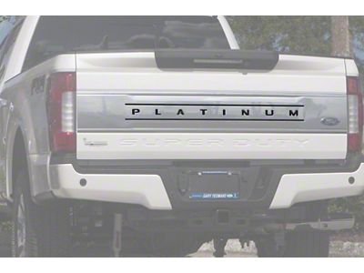 Tailgate Insert Letters; Forged Carbon Fiber (17-19 F-250 Super Duty Platinum)