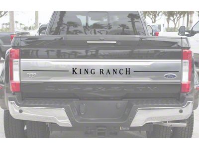 Tailgate Insert Letters; Forged Carbon Fiber (17-19 F-250 Super Duty King Ranch)