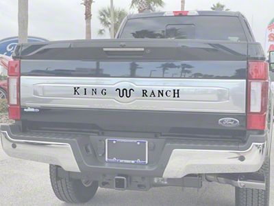 Tailgate Insert Letters; Forged Carbon Fiber (20-22 F-250 Super Duty King Ranch)