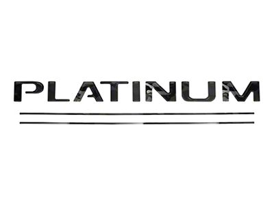 Tailgate Insert Letters; Reflective Black Shadow (17-19 F-250 Super Duty Platinum)