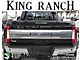 Tailgate Insert Letters; Reflective Black Shadow (17-19 F-250 Super Duty King Ranch)