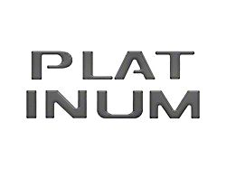 Tailgate Letter Inserts; Carbonized Gray (23-24 F-250 Super Duty Platinum)