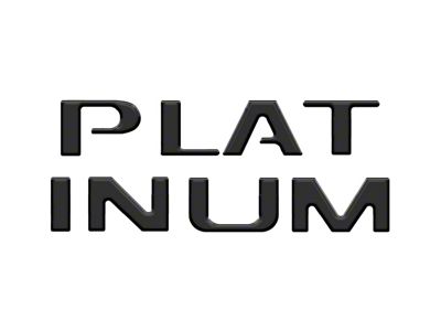 Tailgate Letter Inserts; Matte Black (23-24 F-250 Super Duty Platinum)