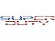 Tailgate Letter Overlays; American Flag (20-22 F-250 Super Duty, Excluding King Ranch, Limited & Platinum)