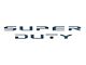 Tailgate Letter Overlays; Azure Gray (23-24 F-250 Super Duty King Ranch, Platinum)