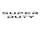 Tailgate Letter Overlays; Domed Carbon Fiber (23-24 F-250 Super Duty King Ranch, Platinum)