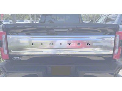 Tailgate Letter Overlays; Forged Carbon Fiber (23-24 F-250 Super Duty Limited)