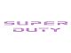 Tailgate Letter Overlays; Lavender Purple (23-24 F-250 Super Duty King Ranch, Platinum)