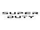 Tailgate Letter Overlays; Matte Black (20-22 F-250 Super Duty Limited, Platinum)