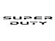 Tailgate Letter Overlays; Matte Black (23-24 F-250 Super Duty King Ranch, Platinum)