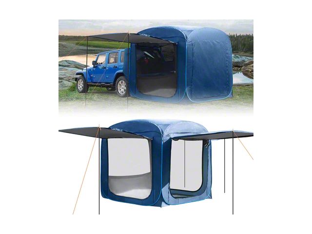 Tailgate Tent with 3-Side Shade Awning (Universal; Some Adaptation May Be Required)