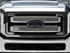 Upper Grille Overlay; Chrome (11-16 F-250 Super Duty King Ranch, Lariat, XL, XLT)